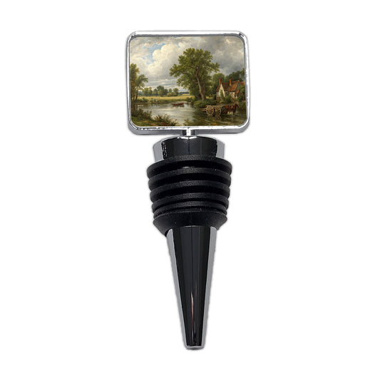 The Hay Wain By John Constable Painting Inspired Wine Bottle Stopper