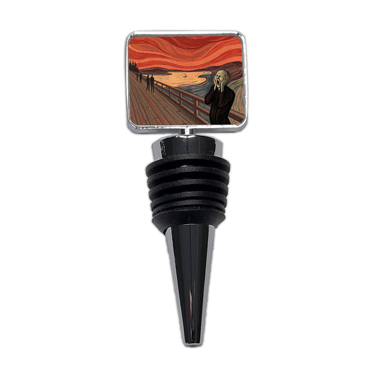 The Scream Inspired By Edvard Munch Wine Bottle Stopper