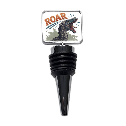 Therizinosaurus Roar Bold Dinosaur Wine Bottle Stopper