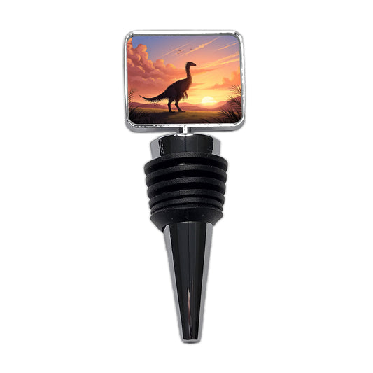 Therizinosaurus Sunset Wine Bottle Stopper