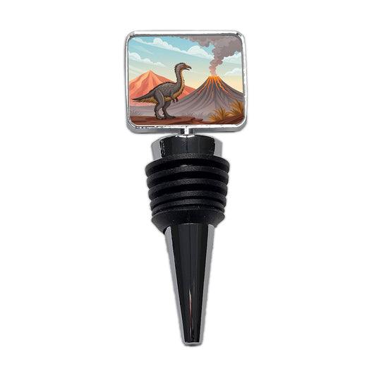 Therizinosaurus Volcano Wine Bottle Stopper