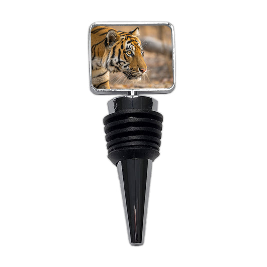 Tiger Eyes Close Up Wine Bottle Stopper