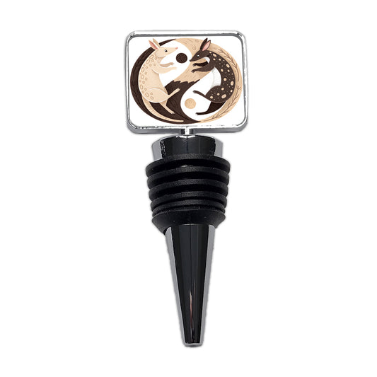 Two Aardvarks Yin Yang Wine Bottle Stopper