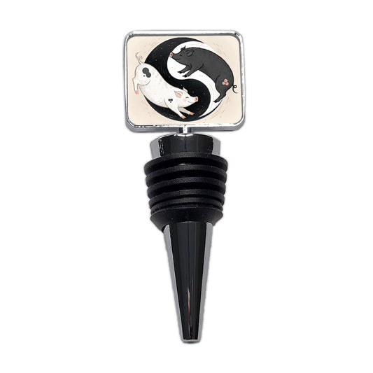 Two Pigs Yin Yang Cute Wine Bottle Stopper