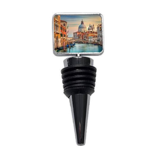 Venice Italy Canal Travel Wine Bottle Stopper