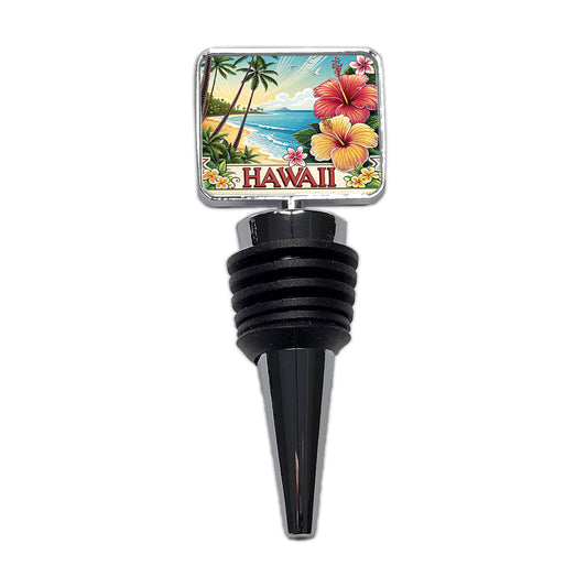 Hawaii HI Travel City State Stamp Wine Bottle Stopper