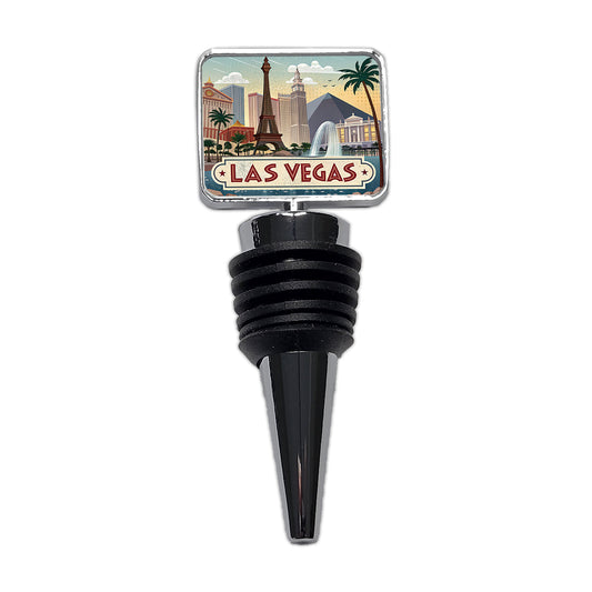 Las Vegas, Nevada NV Travel City State Stamp Wine Bottle Stopper