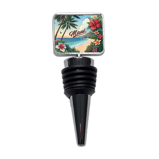 Maui, Hawaii HI Travel City State Stamp Wine Bottle Stopper