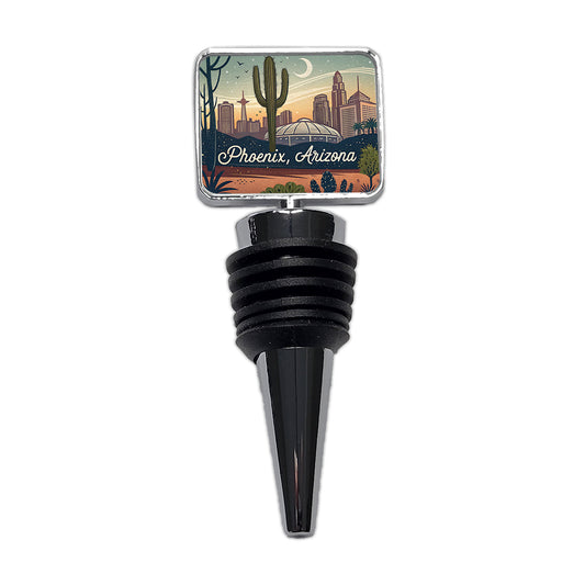 Phoenix, Arizona AZ Travel City State Stamp Wine Bottle Stopper