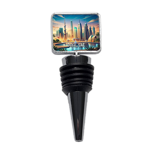 Dubai, UAE Travel City Country Stamp Wine Bottle Stopper
