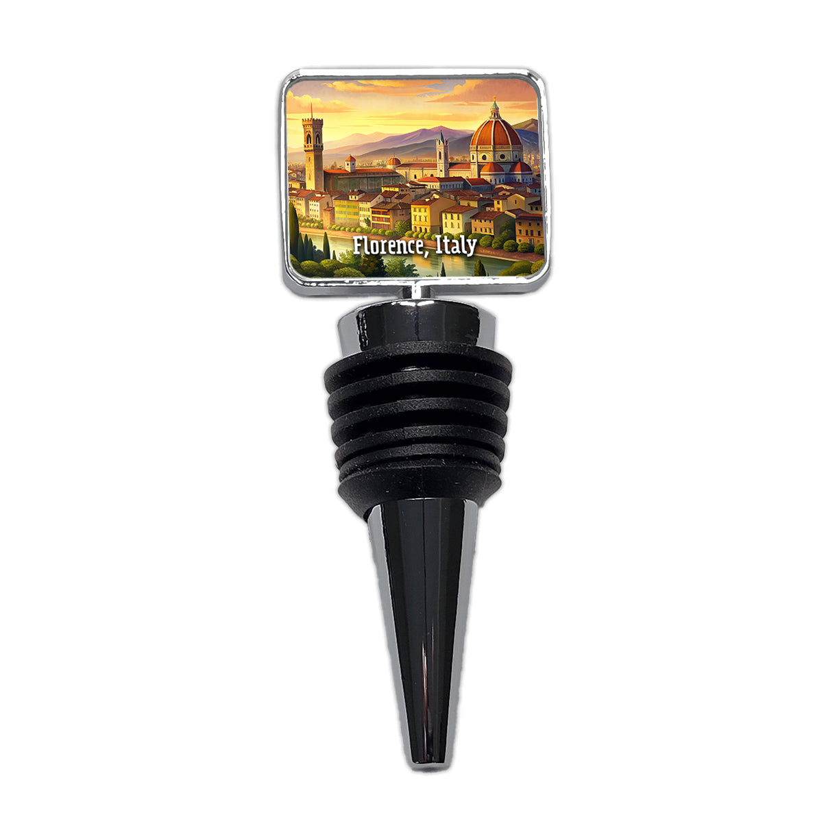 Florence, Italy Travel City Country Stamp Wine Bottle Stopper