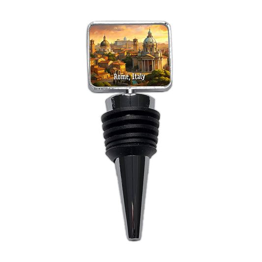 Rome, Italy Travel City Country Stamp Wine Bottle Stopper