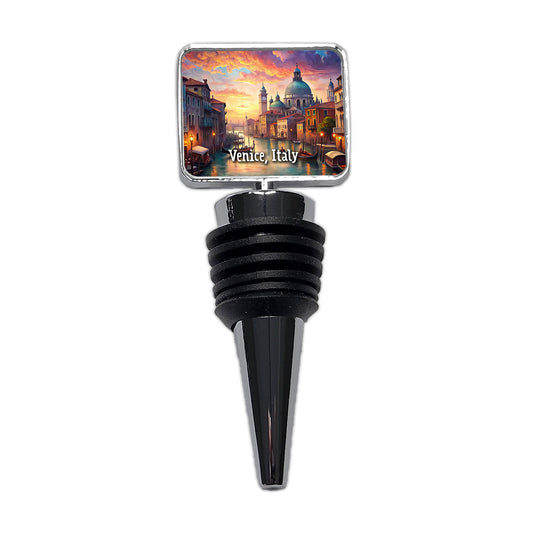 Venice, Italy Travel City Country Stamp Wine Bottle Stopper