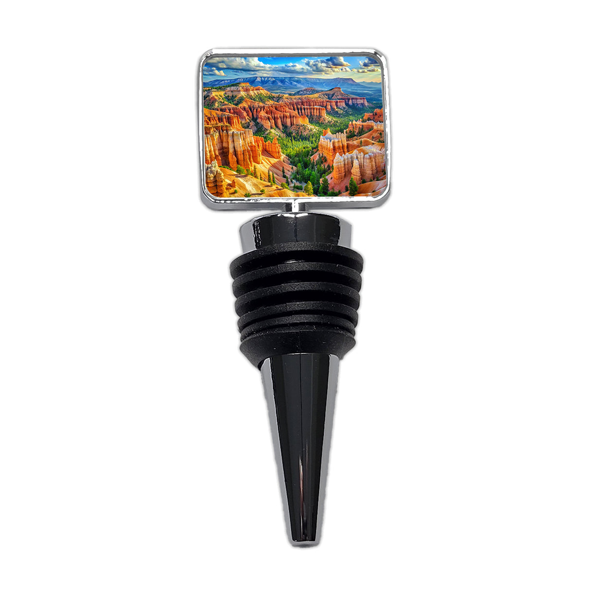Bryce Canyon National Park Utah Watercolor Style Wine Bottle Stopper
