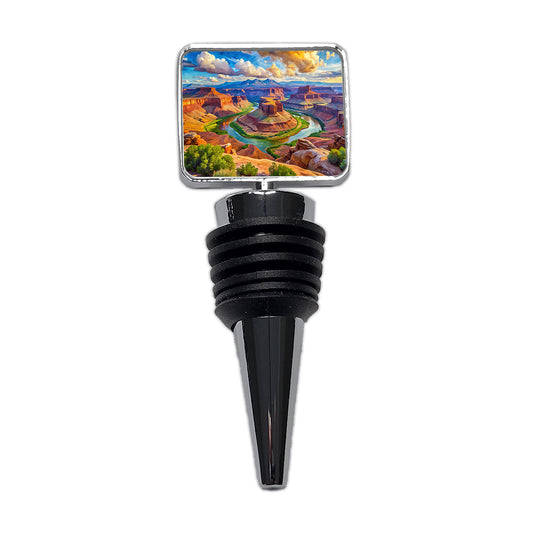 Canyonlands National Park Utah Watercolor Style Wine Bottle Stopper