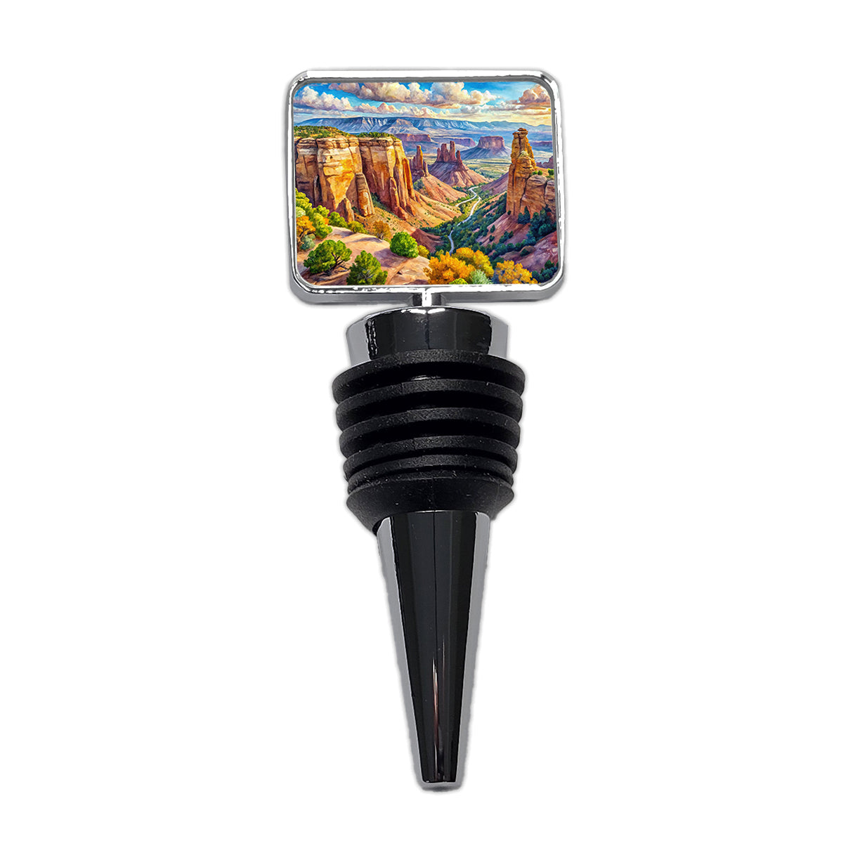 Colorado National Monument Colorado Watercolor Style Wine Bottle Stopper