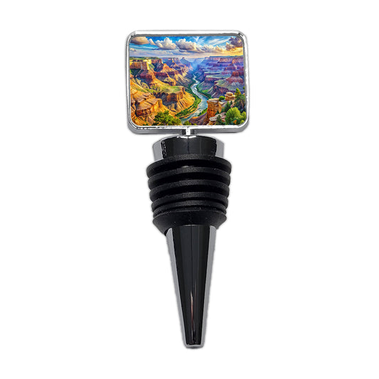 Grand Canyon - Parashant National Monument Arizona Watercolor Style Wine Bottle Stopper
