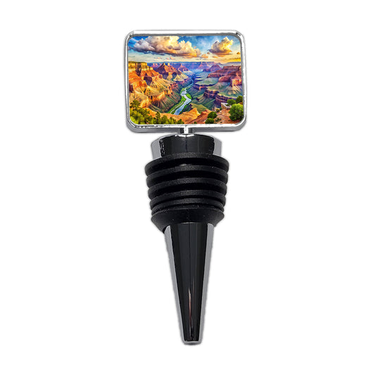 Grand Canyon National Park Arizona Watercolor Style Wine Bottle Stopper