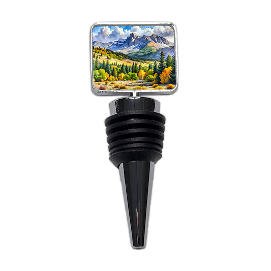 Great Basin National Park Nevada Watercolor Style Wine Bottle Stopper
