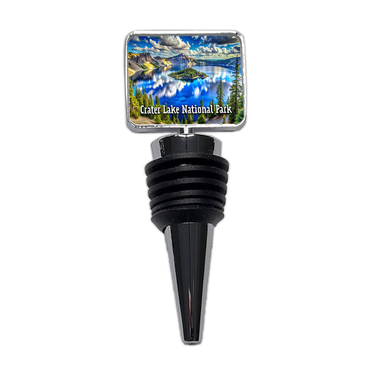 Crater Lake National Park Oregon Wine Bottle Stopper