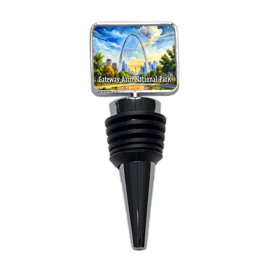 Gateway Arch National Park Missouri Wine Bottle Stopper