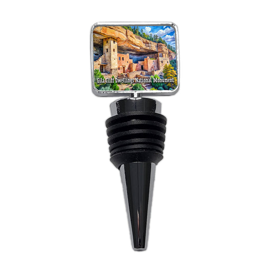 Gila Cliff Dwellings National Monument New Mexico Wine Bottle Stopper