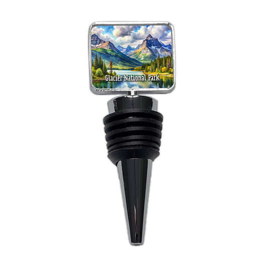 Glacier National Park Montana Wine Bottle Stopper