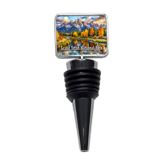 Grand Teton National Park Wyoming Wine Bottle Stopper