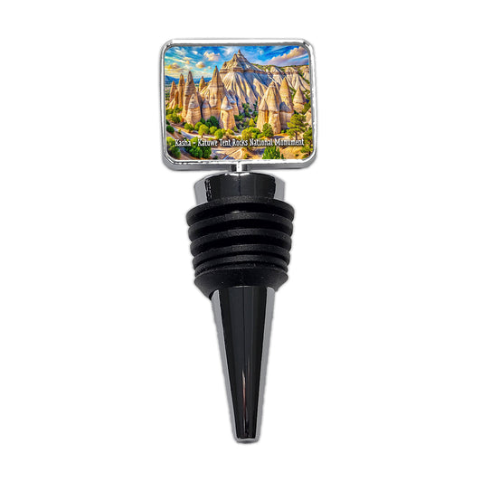 Kasha - Katuwe Tent Rocks National Monument New Mexico Wine Bottle Stopper