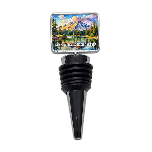 Lassen Volcanic National Park California Wine Bottle Stopper