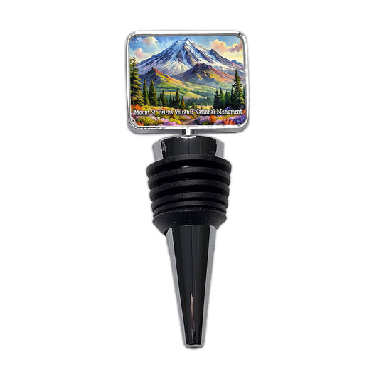 Mount St. Helens Volcanic National Monument Washington Wine Bottle Stopper