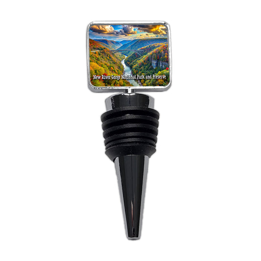 New River Gorge National Park and Preserve West Virginia Wine Bottle Stopper