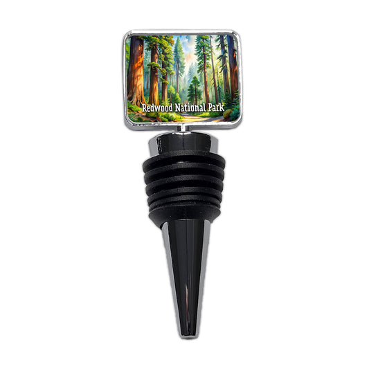 Redwood National Park California Wine Bottle Stopper
