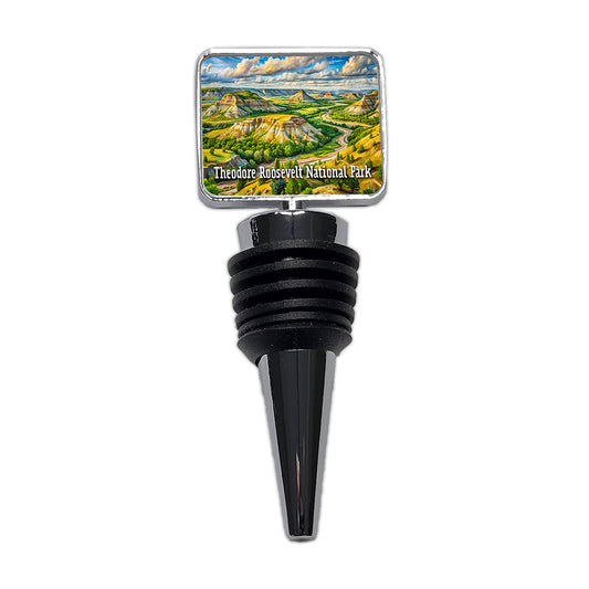 Theodore Roosevelt National Park North Dakota Wine Bottle Stopper