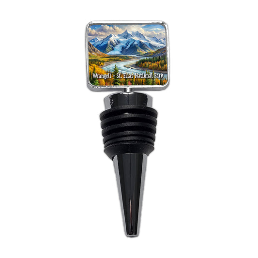 Wrangell - St. Elias National Park Alaska Wine Bottle Stopper