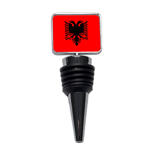 Albania Country Flag Wine Bottle Stopper