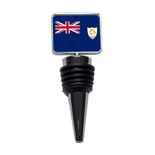Anguilla Country Flag Wine Bottle Stopper