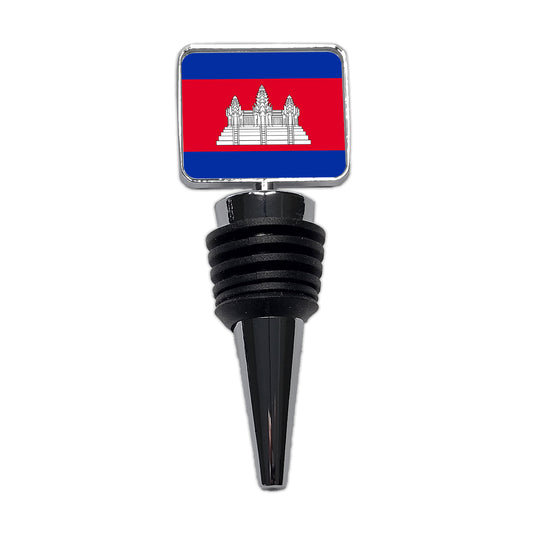 Cambodia Country Flag Wine Bottle Stopper
