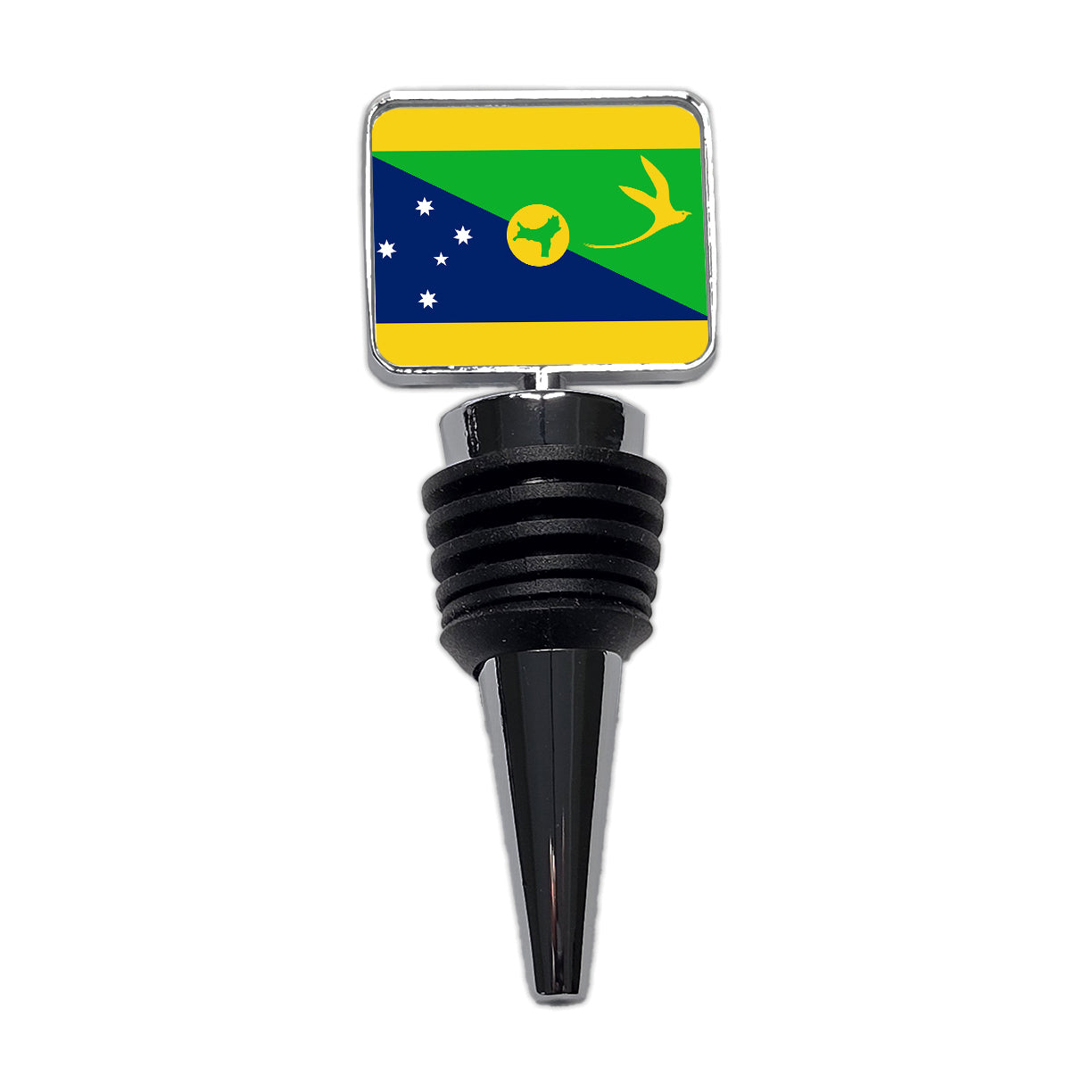 Christmas Island Country Flag Wine Bottle Stopper