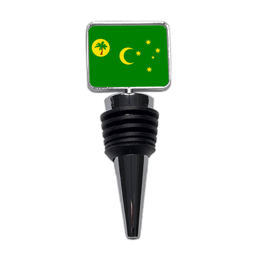 Cocos (Keeling) Islands Country Flag Wine Bottle Stopper