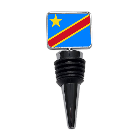 Congo (the Democratic Republic of the) Country Flag Wine Bottle Stopper