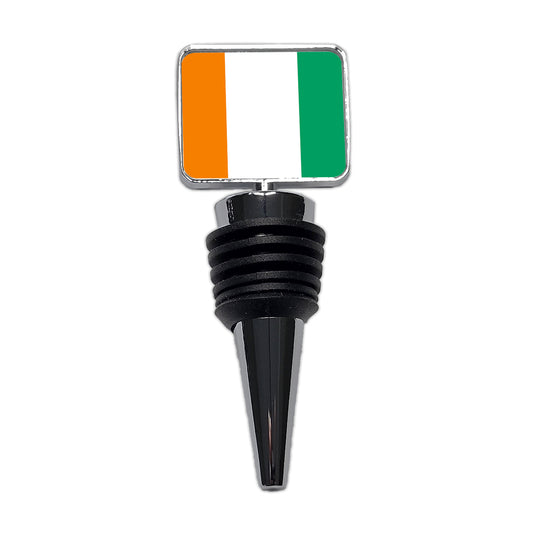 Côte d'Ivoire Country Flag Wine Bottle Stopper