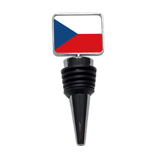 Czechia Country Flag Wine Bottle Stopper