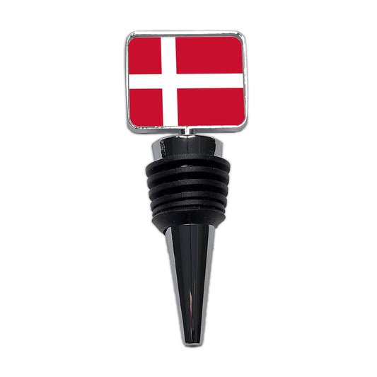 Denmark Country Flag Wine Bottle Stopper