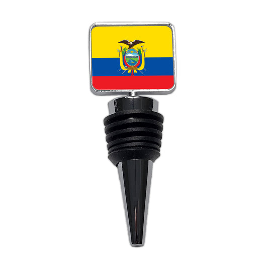 Ecuador Country Flag Wine Bottle Stopper