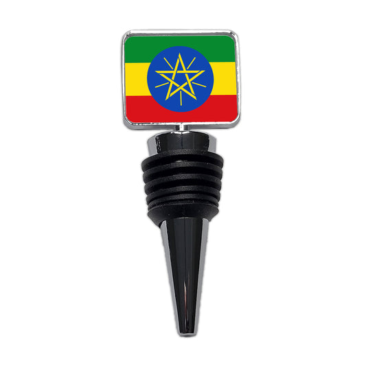 Ethiopia Country Flag Wine Bottle Stopper