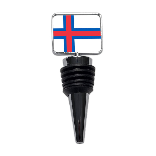Faroe Islands Country Flag Wine Bottle Stopper