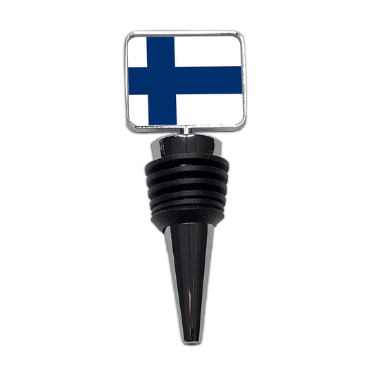 Finland Country Flag Wine Bottle Stopper