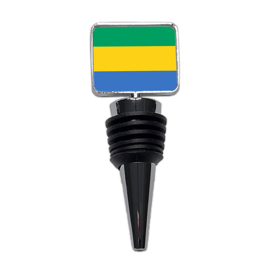 Gabon Country Flag Wine Bottle Stopper