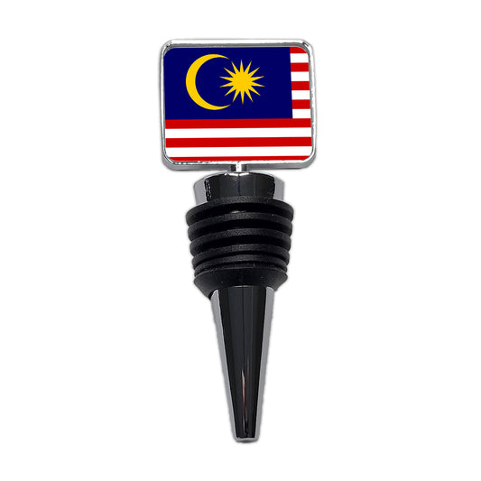 Malaysia Country Flag Wine Bottle Stopper
